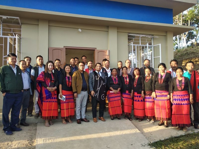Minister for PWD (Housing & Mechanical) Tongpang Ozukum inaugurated the new Community Hall at Yaongyimti (Old) village on November 9. 
